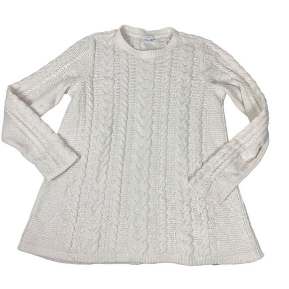 J. Jill Cream Chenille Sweater size Small - Picture 1 of 3